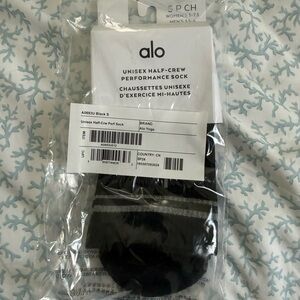 ALO Yoga Black Performance Socks